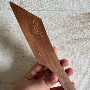 Vintage Simple Wood Thick Letter Knife